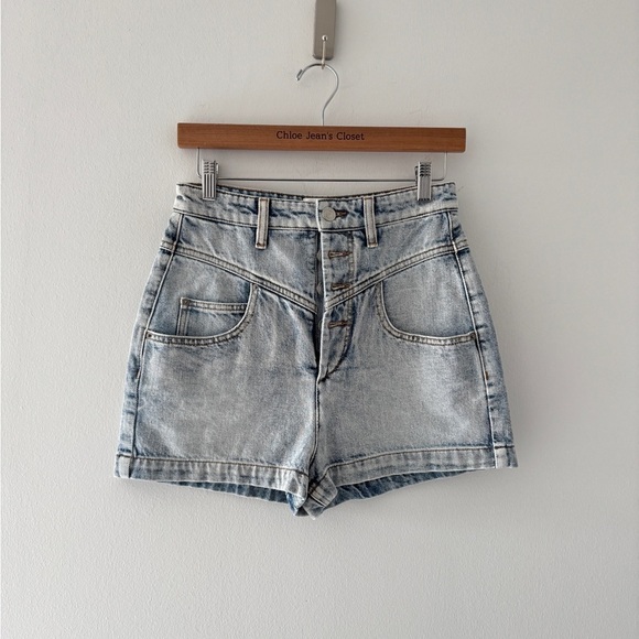 ISABEL MARANT Jovany Light Blue Denim Shorts 36 - Picture 4 of 7